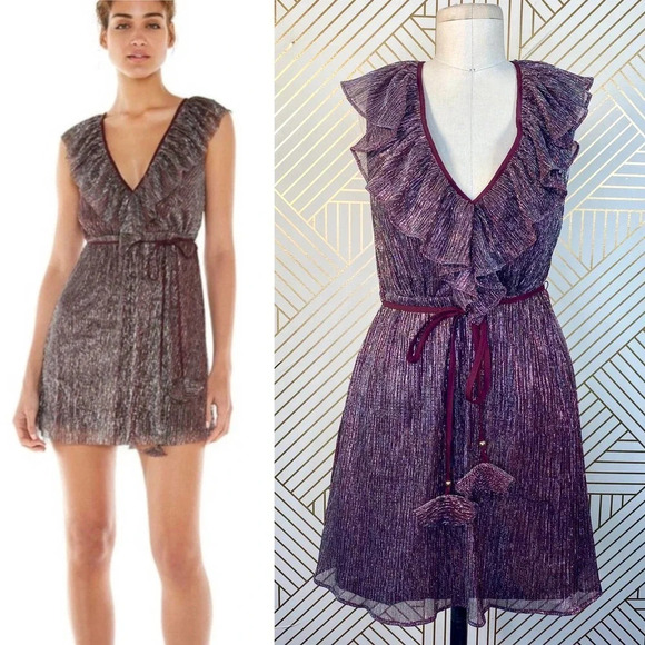La Maison Talulah Reblossom Metallic Mini Dress - Picture 1 of 12